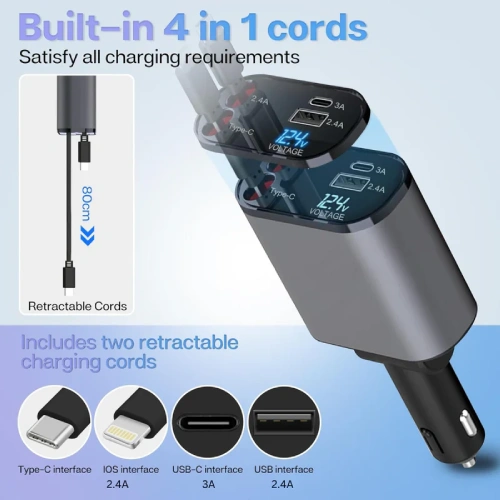 Retractable Car Charger13