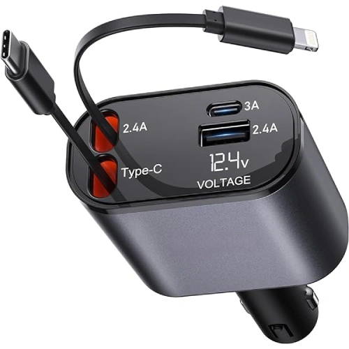 Retractable Car Charger3