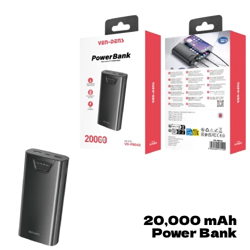 VEN-DENS 20000mAh Power Bank
